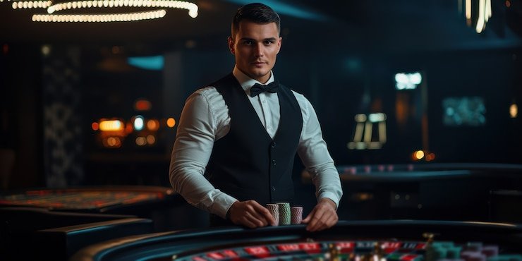 Layar hasil dan statistik Baccarat dengan historis kartu dealer